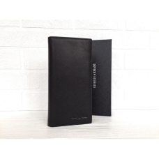 Чоловічий шкіряний гаманець в стилі Giorgio Armani (15A) black