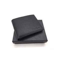 Чоловіче портмоне в стилі Salvatore Ferragamo (F-0204) black leather