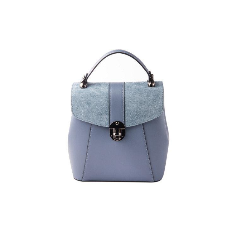 Жіноча шкіряна сумка-рюкзак Laura Biaggi (141330) синя