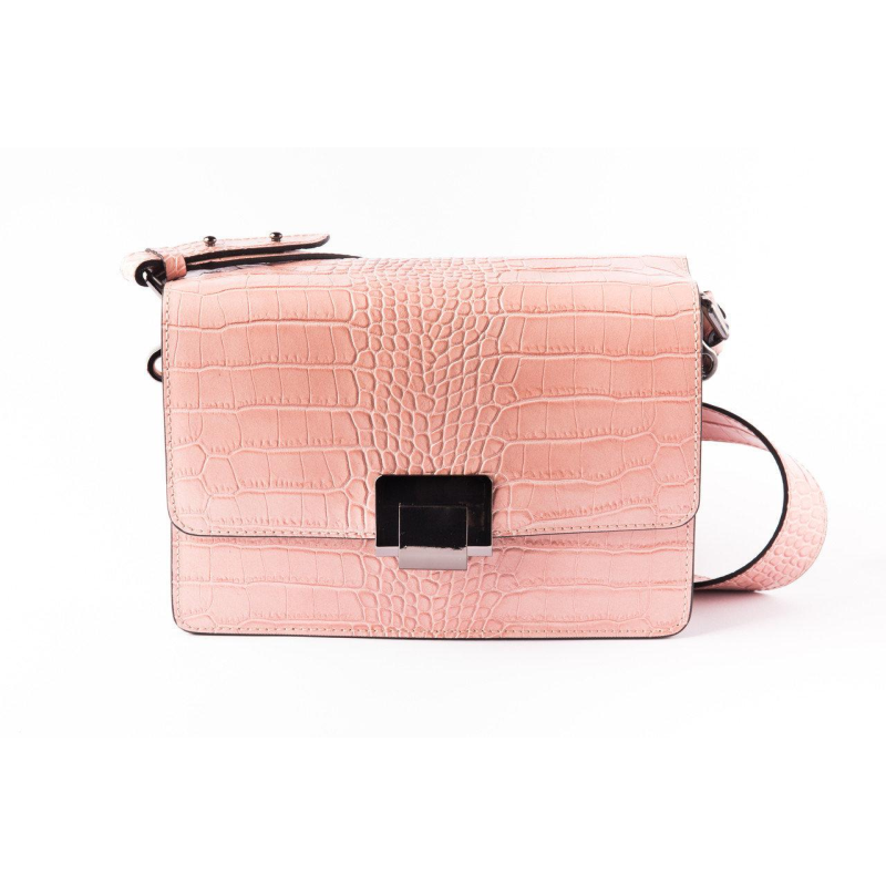 Жіноча шкіряна сумка-рюкзак Laura Biaggi (2960) шкіряна рожева