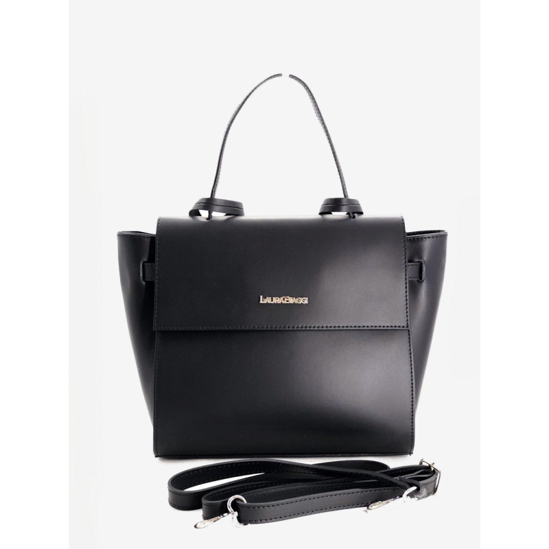 Жіноча шкіряна сумка-рюкзак Laura Biaggi (03-52) чорна шкіряна Жіноча шкіряна сумка-рюкзак Laura Biaggi (03-52) чорна шкіряна