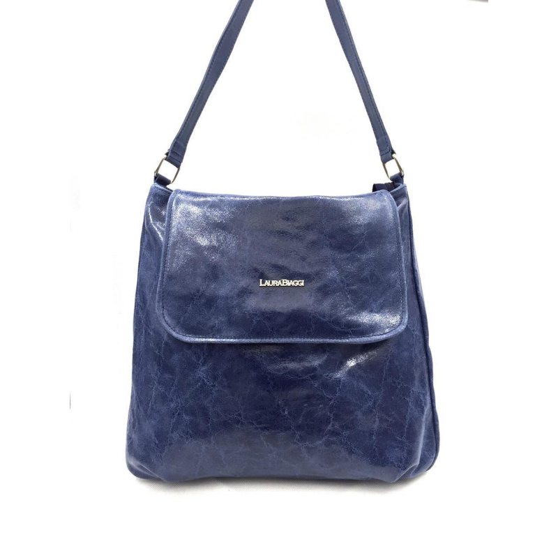 Сумка жіноча Laura Biaggi (1129) шкіряна синя