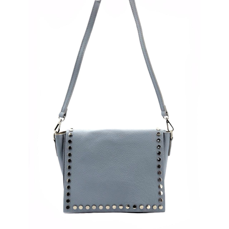 Сумка жіноча Laura Biaggi (54-31) шкіряна блакитна