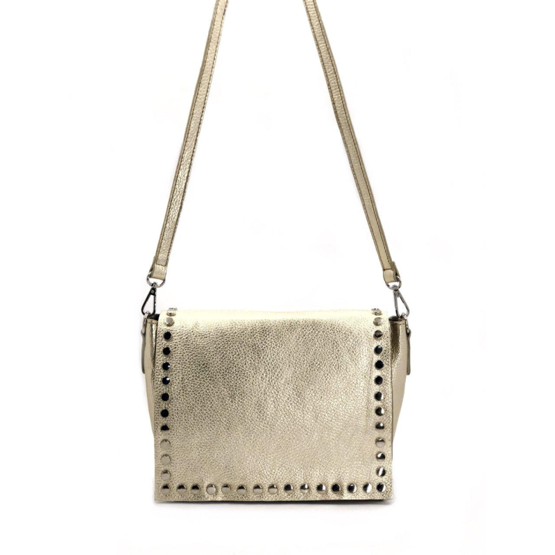 Сумка жіноча Laura Biaggi (54-31) шкіряна золотиста