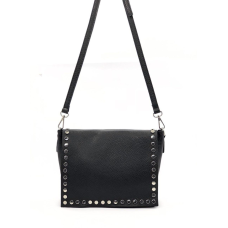 Сумка жіноча Laura Biaggi (54-31) чорна шкіряна