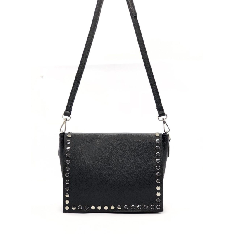 Сумка жіноча Laura Biaggi (54-31) чорна шкіряна