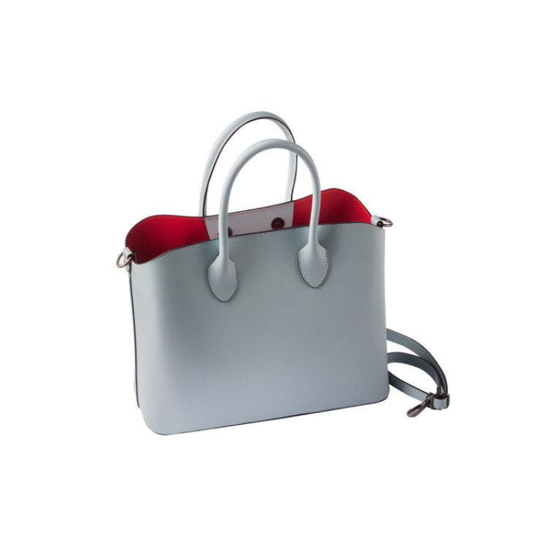 Сумка жіноча Laura Biaggi (3010) шкіряна блакитна