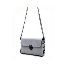 Сумка кроссбоди Vera Pelle (11-141) шкіряна сіра