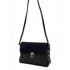 Сумка кросбоді Vera Pelle (11-141) шкіряна чорна