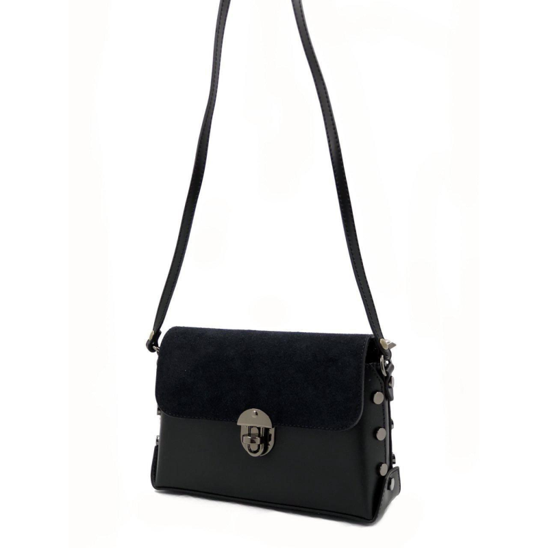 Сумка кросбоді Vera Pelle (11-141) шкіряна чорна Сумка кросбоді Vera Pelle (11-141) шкіряна чорна