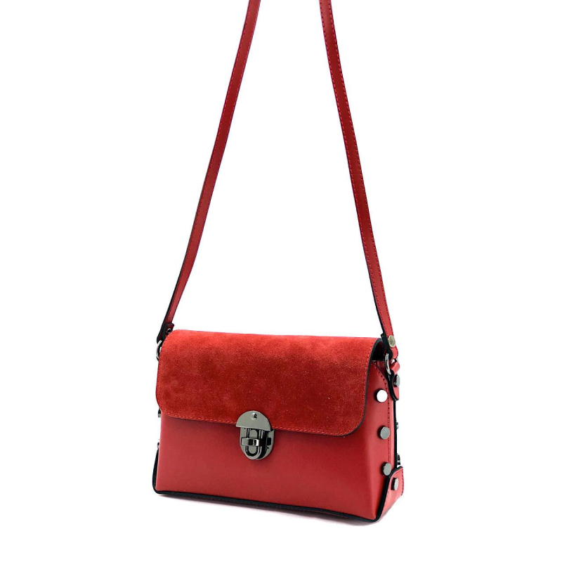 Сумка кросбоді Vera Pelle (11-141) шкіряна червона Сумка кросбоді Vera Pelle (11-141) шкіряна червона