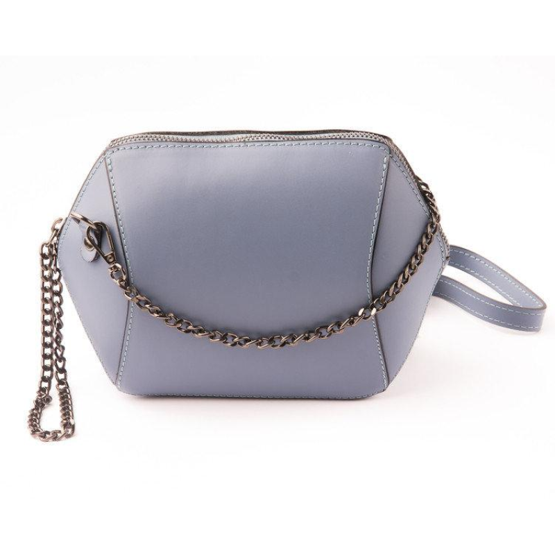 Сумка жіноча Vera Pelle (4067) шкіряна блакитна