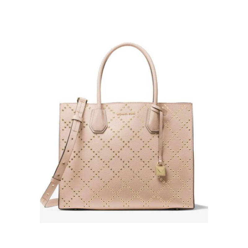 Жіноча сумка в стилі Michael Kors Mercer Grommeted big rose