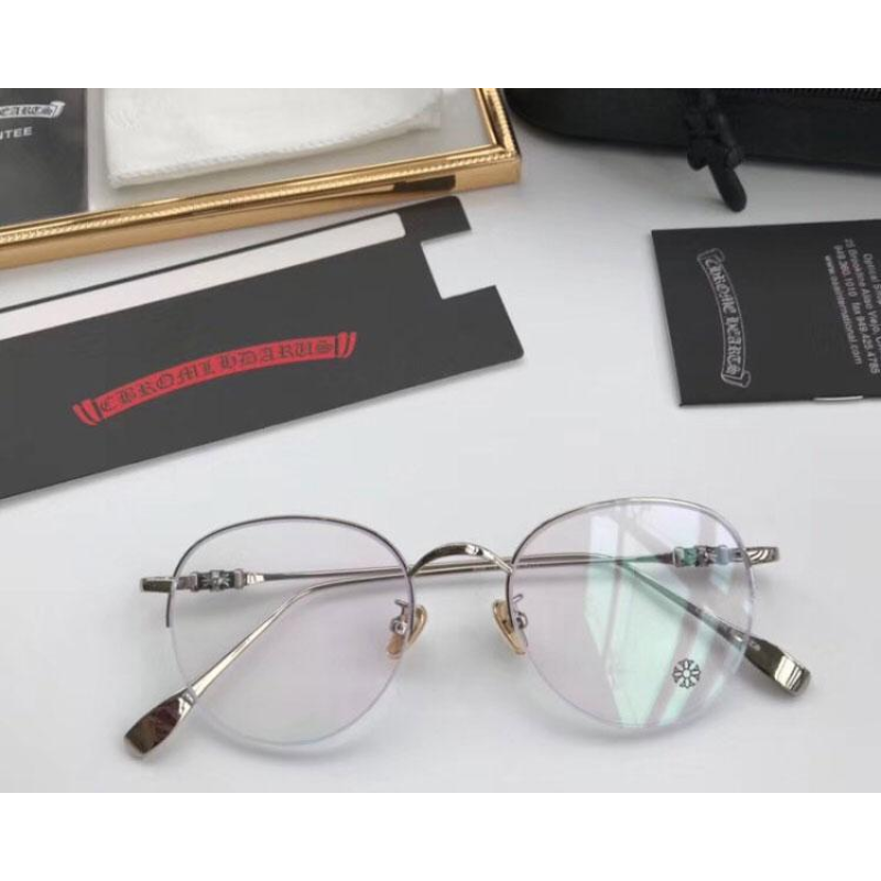 Жіноча кругла оправа в стилі Chrome Hearts 8096 Жіноча кругла оправа в стилі Chrome Hearts 8096