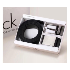 Чоловічий подарунковий набір (шкіряний ремінь з двома пряжками) (409)