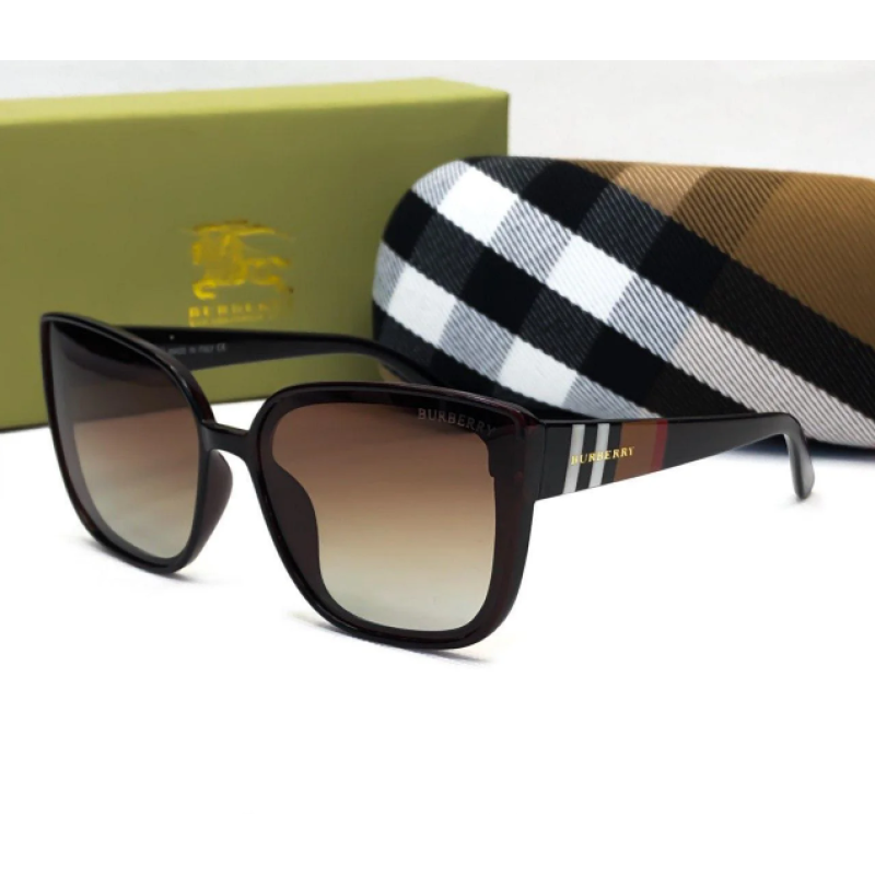 Брендові жіночі сонцезахисні окуляри Burberry (3089) brown