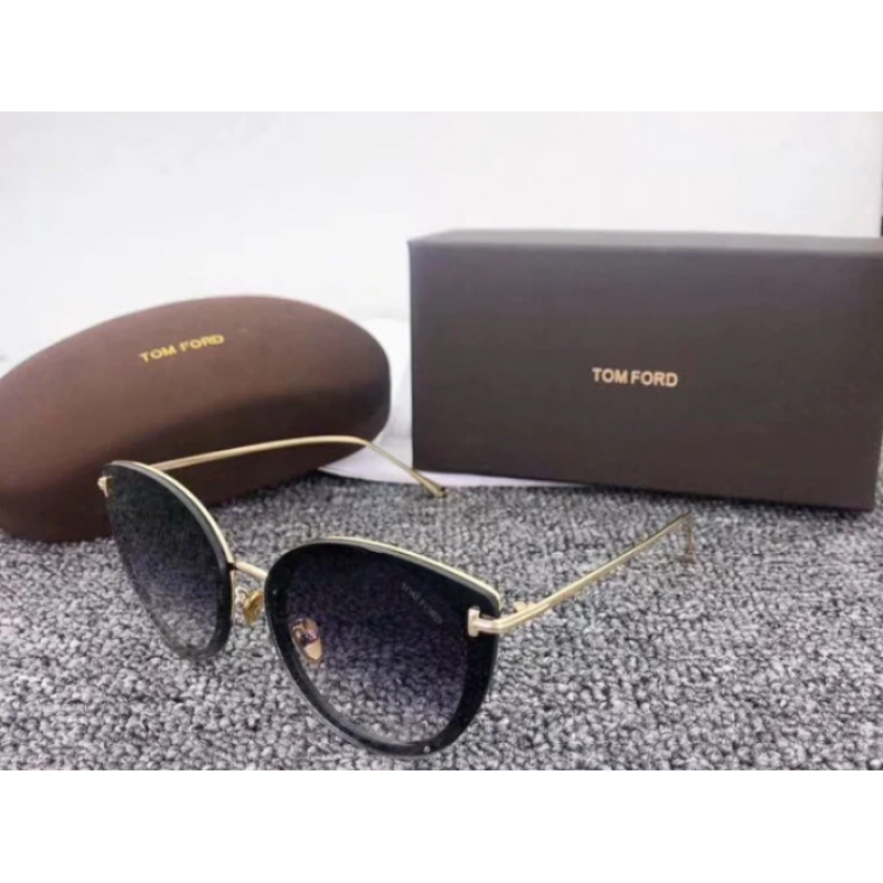 Жіночі сонцезахисні окуляри в стилі Tom Ford (7297) black Жіночі сонцезахисні окуляри в стилі Tom Ford (7297) black