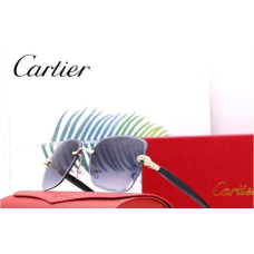 Брендові жіночі сонцезахисні окуляри в стилі Cartier (17063) grey