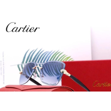 Жіночі брендові сонцезахисні окуляри в стилі Cartier (17063) blue