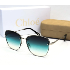 Жіночі сонцезахисні безправні окуляри Chloe (202) green