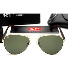 Жіночі сонцезахисні окуляри в стилі Ray Ban 3523 gold