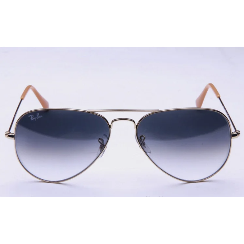 Жіночі сонцезахисні окуляри в стилі RB 3026 aviator large metal 001/32 (Lux)