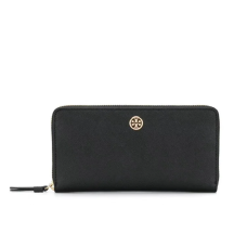 Жіночий шкіряний гаманець Tory Burch black