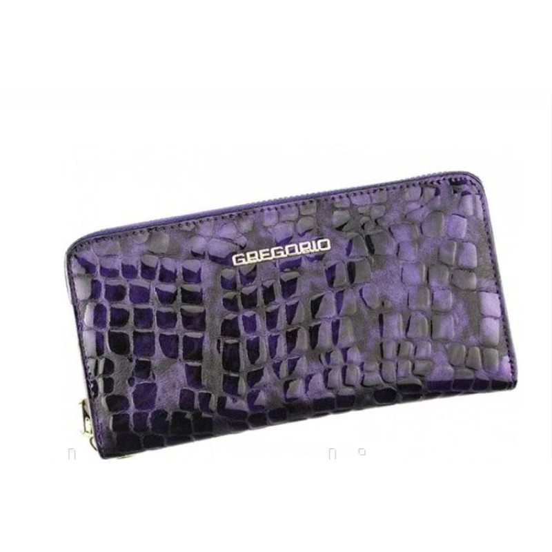 Жіночий гаманець Gregorio(F119) шкіряний лаковий фіолетовий Жіночий гаманець Gregorio(F119) шкіряний лаковий фіолетовий
