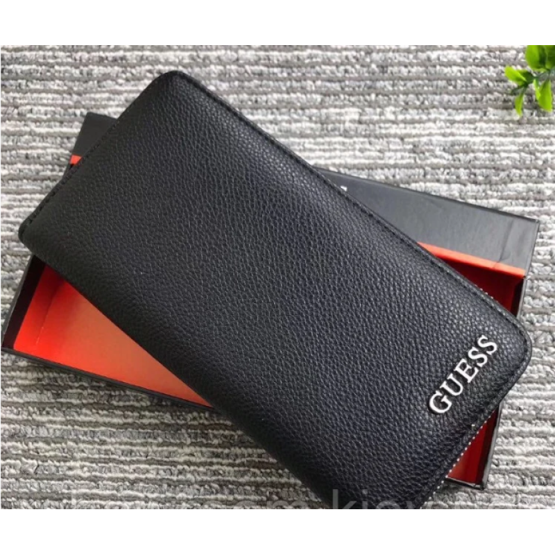 Чоловічий шкіряний гаманець Guess (1860) black