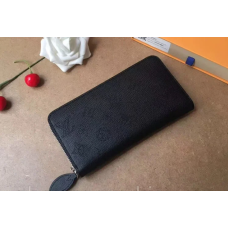 Жіночий шкіряний гаманець LV (61867) black