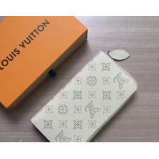 Жіночий шкіряний гаманець LV (61867) white