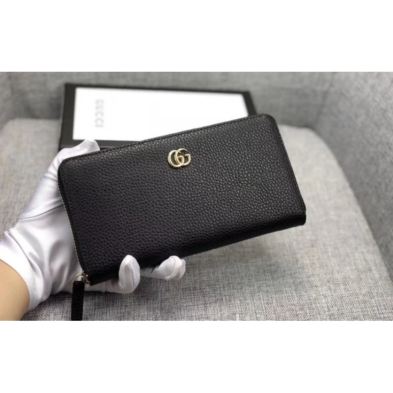 Жіночий гаманець в стилі Gucci (456117) black Жіночий гаманець в стилі Gucci (456117) black