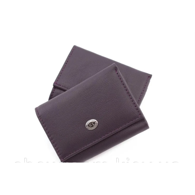 Недорогий жіночий шкіряний гаманець (4401) фіолетовий