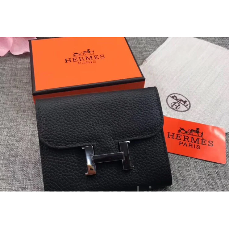 Жіночий модний шкіряний гаманець (H-8088) чорний