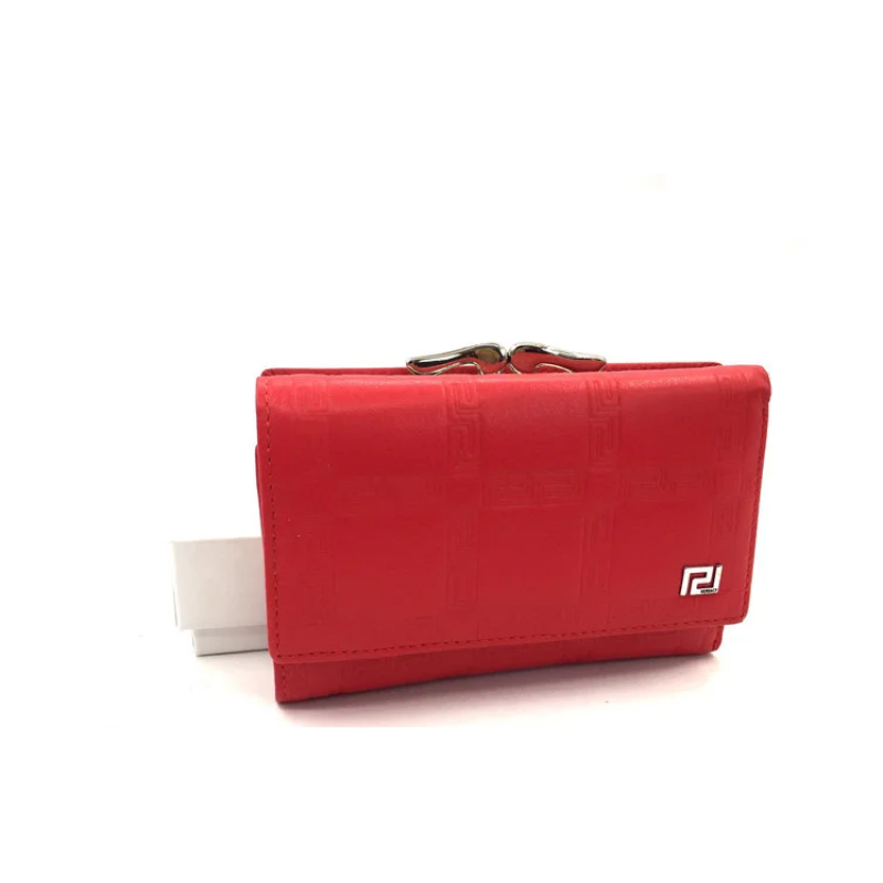 Жіночий компактний гаманець в стилі Versace (V-3804) red Жіночий компактний гаманець в стилі Versace (V-3804) red