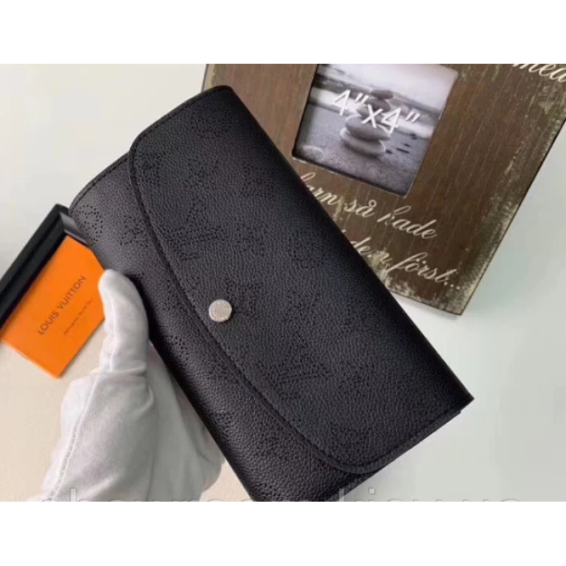 Жіночий брендовий шкіряний гаманець (60145) black