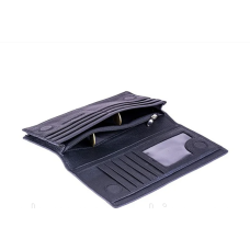 Чоловічий шкіряний гаманець на магніті (52) black