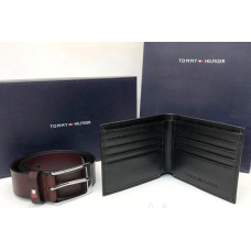 Чоловічий подарунковий набір портмоне + ремінь (1011)