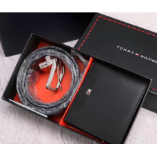 Чоловічий подарунковий набір ремінь і портмоне (058)