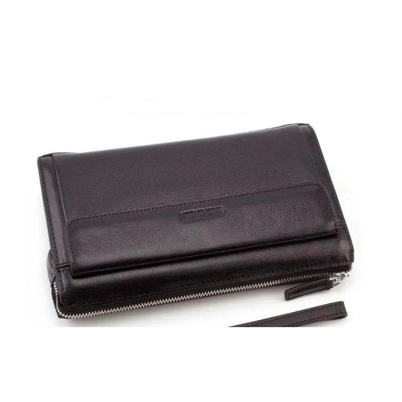 Чоловіча шкіряна барсетка (433) чорна