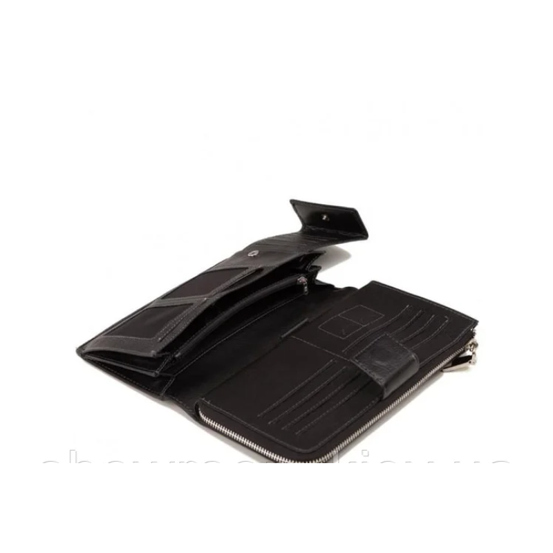 Чоловічий функціональний шкіряний клатч (17) leather black