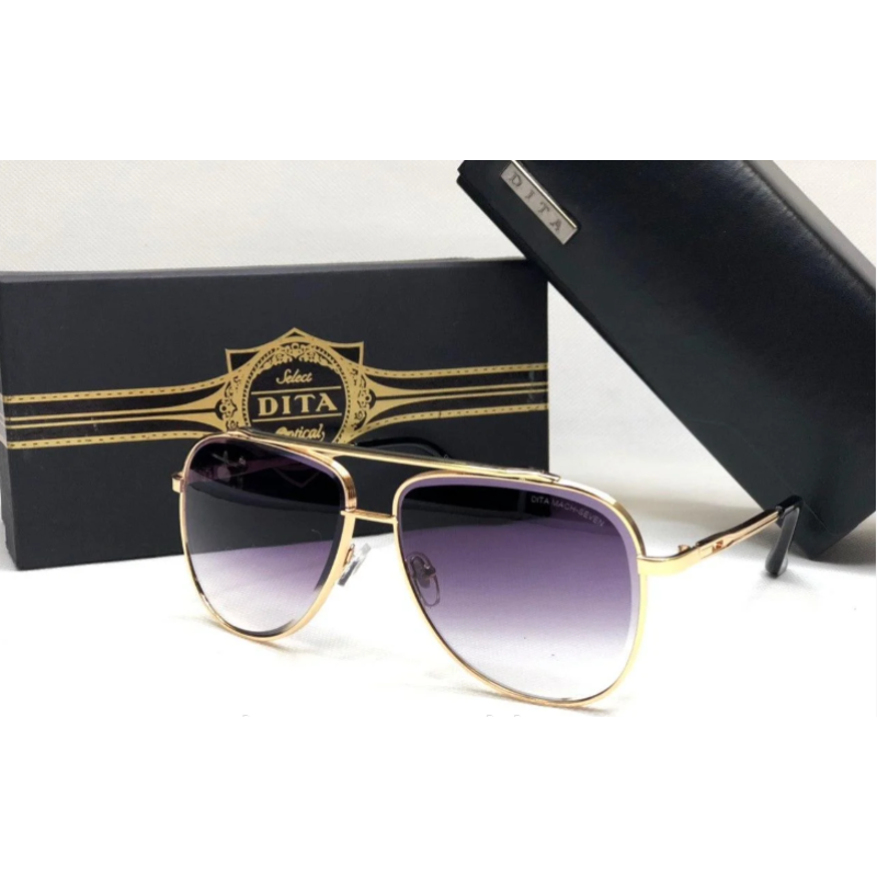Чоловічі сонцезахисні окуляри авіатори Dita (1002) gold