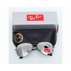 Чоловічі сонцезахисні окуляри в стилі RAY BAN aviator (3026) grey