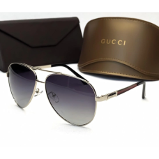 Чоловічі сонцезахисні окуляри авіатори в стилі Gucci (3628)