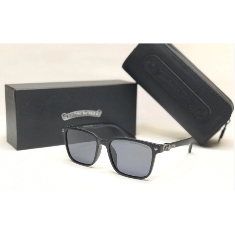 Чоловічі сонцезахисні окуляри в стилі Chrome Hearts (1081) матова оправа