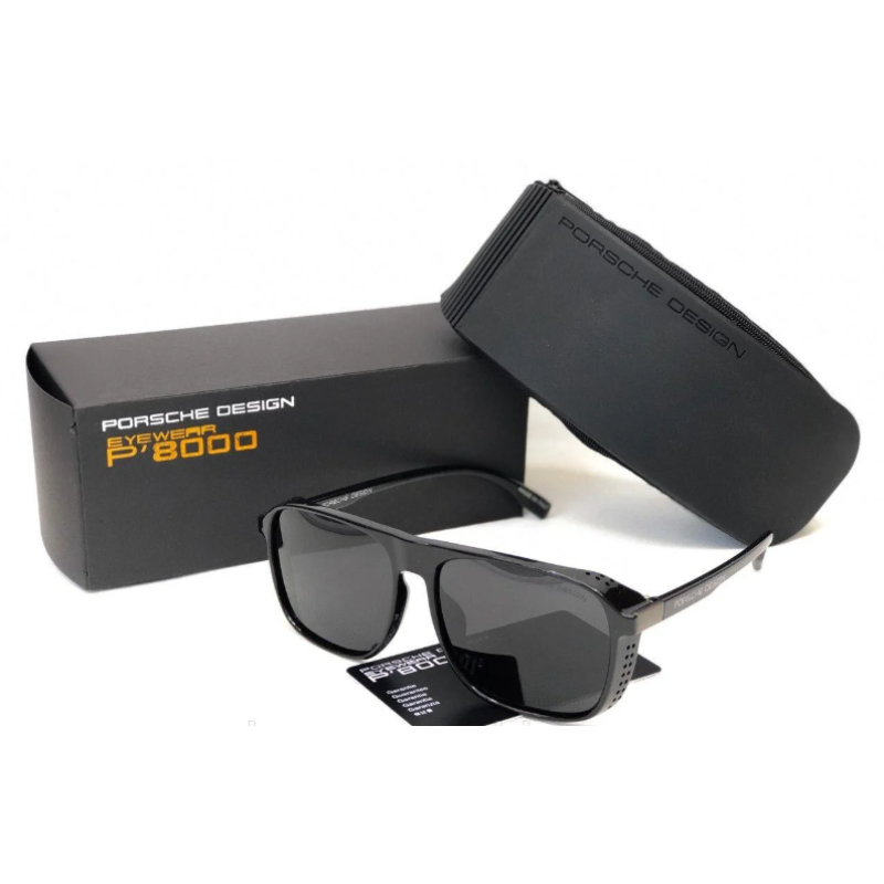 Чоловічі сонячні окуляри маска Porsche Design (8055) чорний