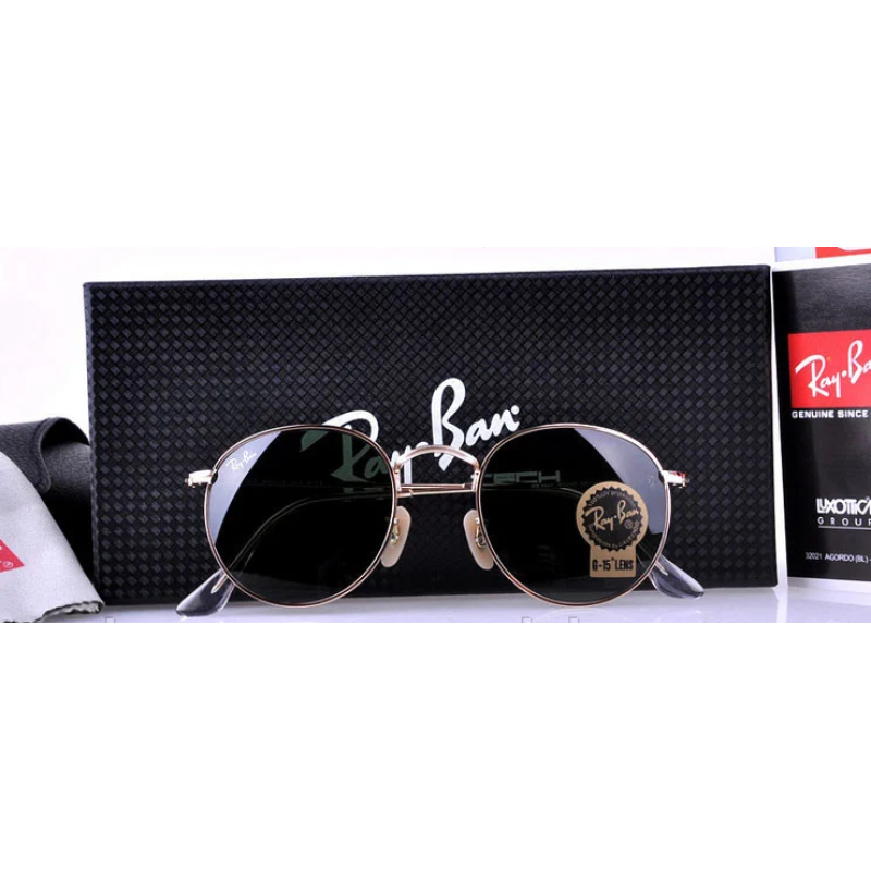 Чоловічі сонцезахисні окуляри в стилі RAY BAN 3447 001 LUX