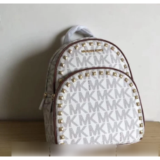 Жіночий шкіряний рюкзак Michael Kors beige (8790) Lux