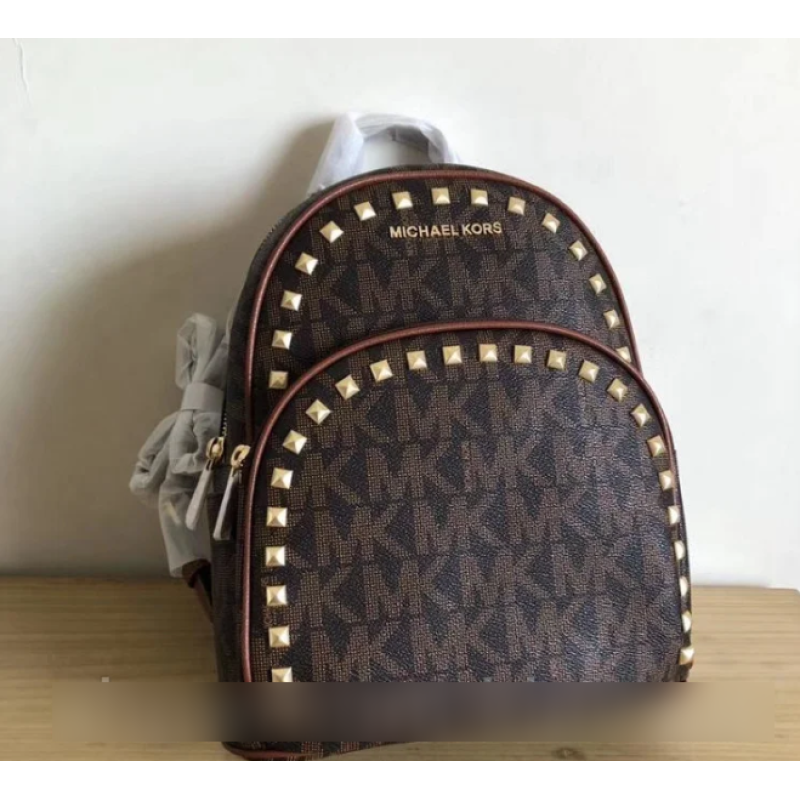 Жіночий шкіряний рюкзак Michael Kors brown (8790) Lux