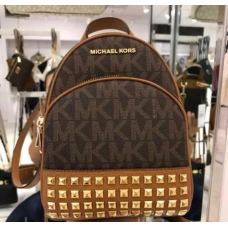 Жіночий шкіряний рюкзак Michael Kors brown (6180 mini) Lux